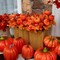 4PCS Maple Leaves Bunch with Silk Pumpkin Autumn Floral Stems for DIY Arrangment Fall Decor Fall Decorations for Home